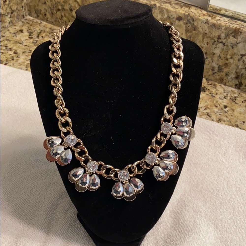 Gold and silver necklace